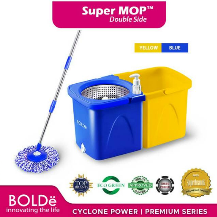 Bolde Super Mop DOUBLE SIDE Blue Yellow